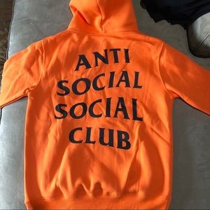 Large Anti Social Social Club Hooded Windbreaker